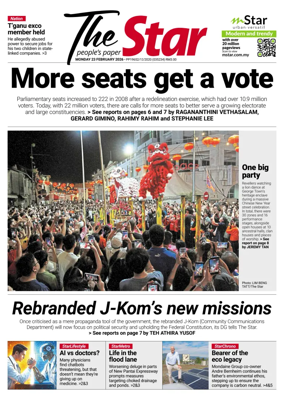 Cover of The Star Malaysia