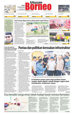 Cover of Utusan Borneo (Sarawak)