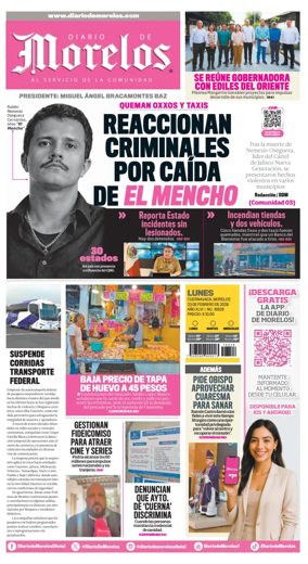 Cover of Diario de Morelos