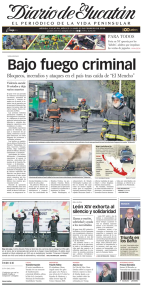 Cover of Diario de Yucatan