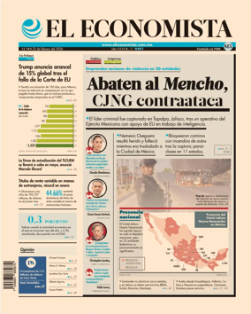 Cover of El Economista (Mexico)