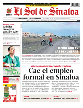 Cover of El Sol de Sinaloa