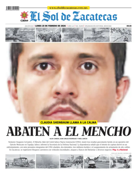 Cover of El Sol de Zacatecas