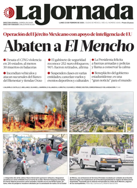 Cover of La Jornada