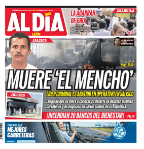 Cover of Periodico Al Dia (Leon)