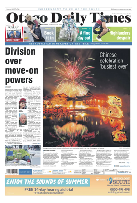 Cover of Otago Daily Times