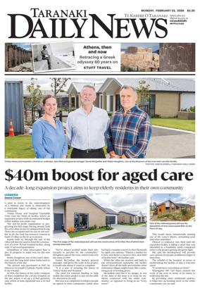 Cover of Taranaki Daily News