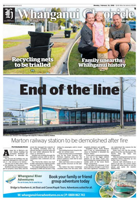 Cover of Whanganui Chronicle