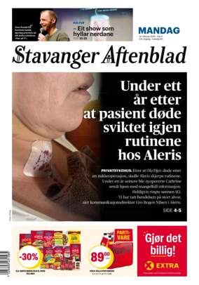 Cover of Stavanger Aftenblad