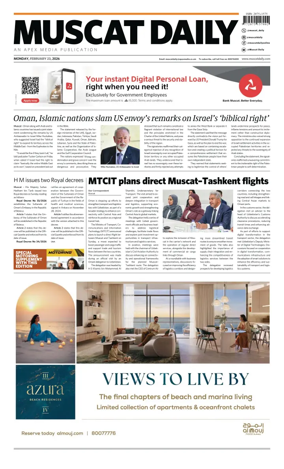 Cover of Muscat Daily