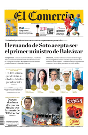 Cover of Diario El Comercio
