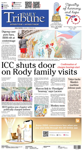Cover of Daily Tribune (Philippines)