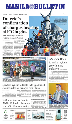 Cover of Manila Bulletin