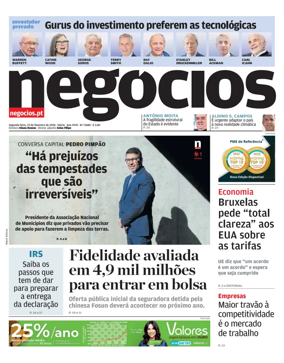 Cover of Jornal de Negocios