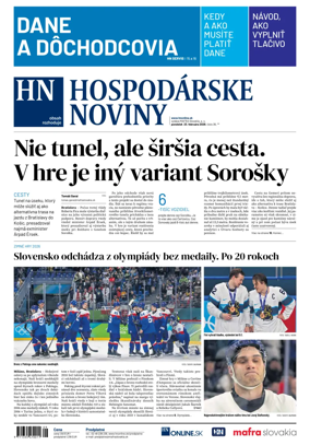 Cover of Hospodarske noviny