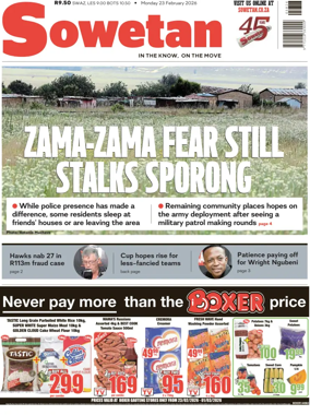 Cover of Sowetan