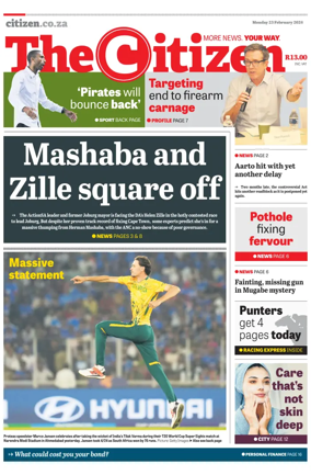 Cover of The Citizen (KZN)