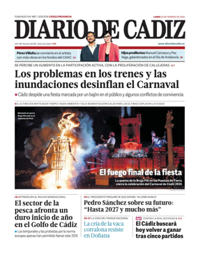 Cover of Diario de Cadiz