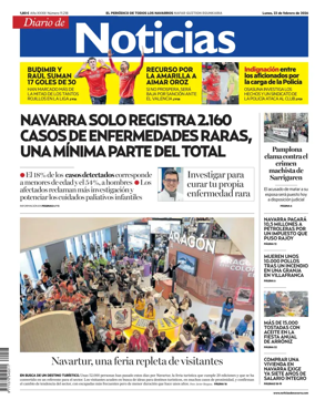 Cover of Diario de Noticias (Spain)