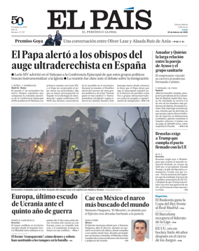 Cover of El Pais Madrid