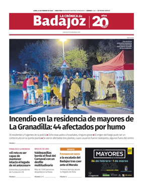 Cover of La Cronica de Badajoz BE