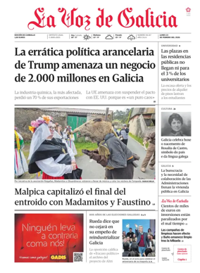 Cover of La Voz de Galicia (Carballo)