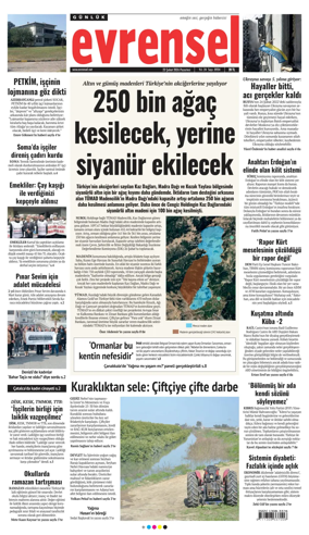 Cover of Evrensel Gazetesi