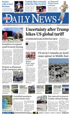 Cover of Hurriyet Daily News & Economic Review