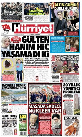 Cover of Hurriyet