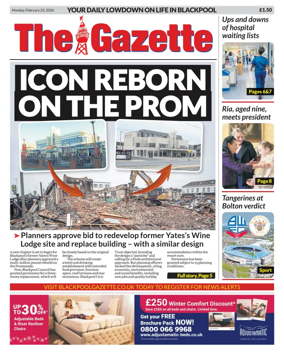 Cover of Blackpool Gazette