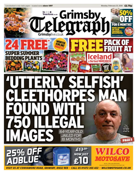 Cover of Grimsby Telegraph