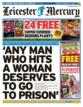Cover of Leicester Mercury