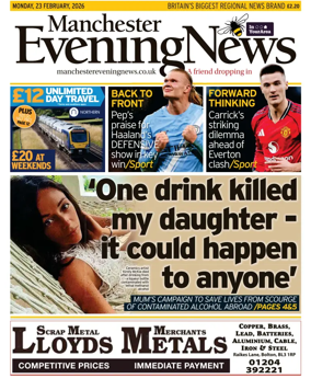 Cover of Manchester Evening News