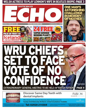 Cover of South Wales Echo