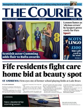 Cover of The Courier & Advertiser (Fife Edition)