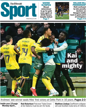 Cover of Herald Sport