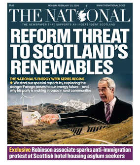 Cover of The National (Scotland)