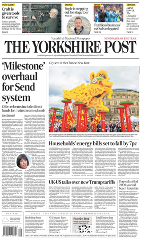 Cover of Yorkshire Post