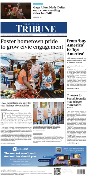 Cover of Great Falls Tribune