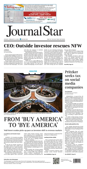 Cover of Journal Star (Peoria)