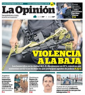 Cover of La Opinion