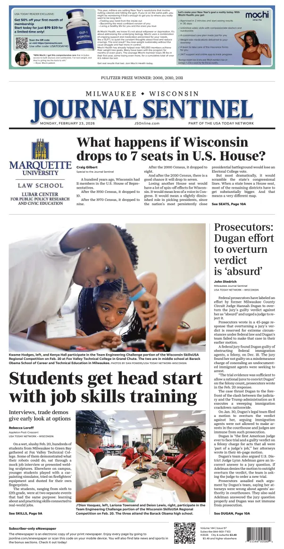 Cover of Milwaukee Journal Sentinel