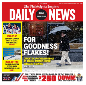 Cover of Philadelphia Daily News