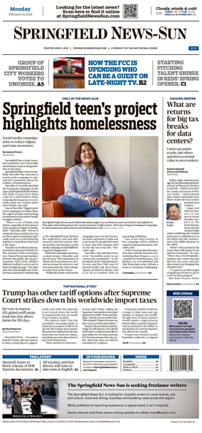 Cover of Springfield News-Sun