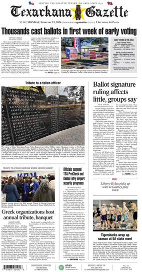 Cover of Texarkana Gazette