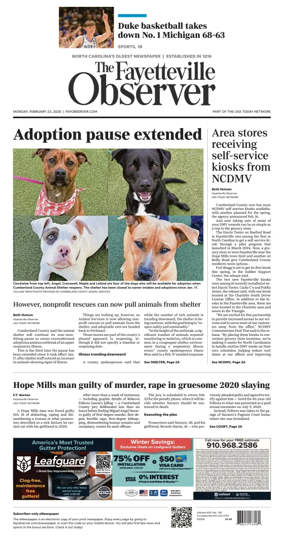 Cover of The Fayetteville Observer