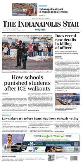 Cover of The Indianapolis Star