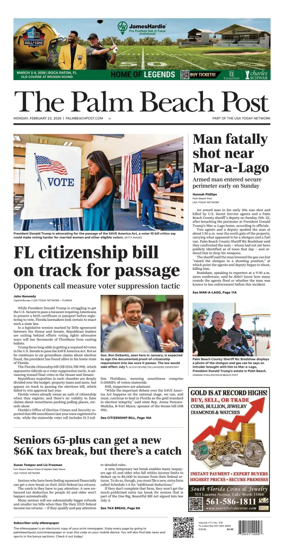 Cover of The Palm Beach Post