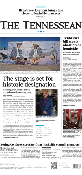 Cover of The Tennessean