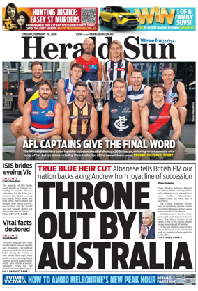 Cover of Herald Sun